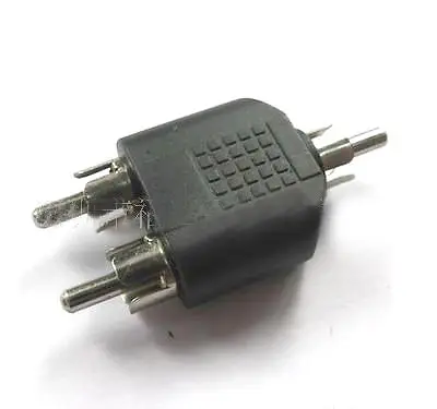 

DHL/EMS 250 PCS RCA Male to 2 Male MF Audio Splitter Converter -A8