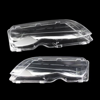 

Hot One Pair of Headlight Clear Cover Headlamp Lense Lens Front Headlamp Lens Replacemnt for BMW E46 3-series 4 Door 02-05