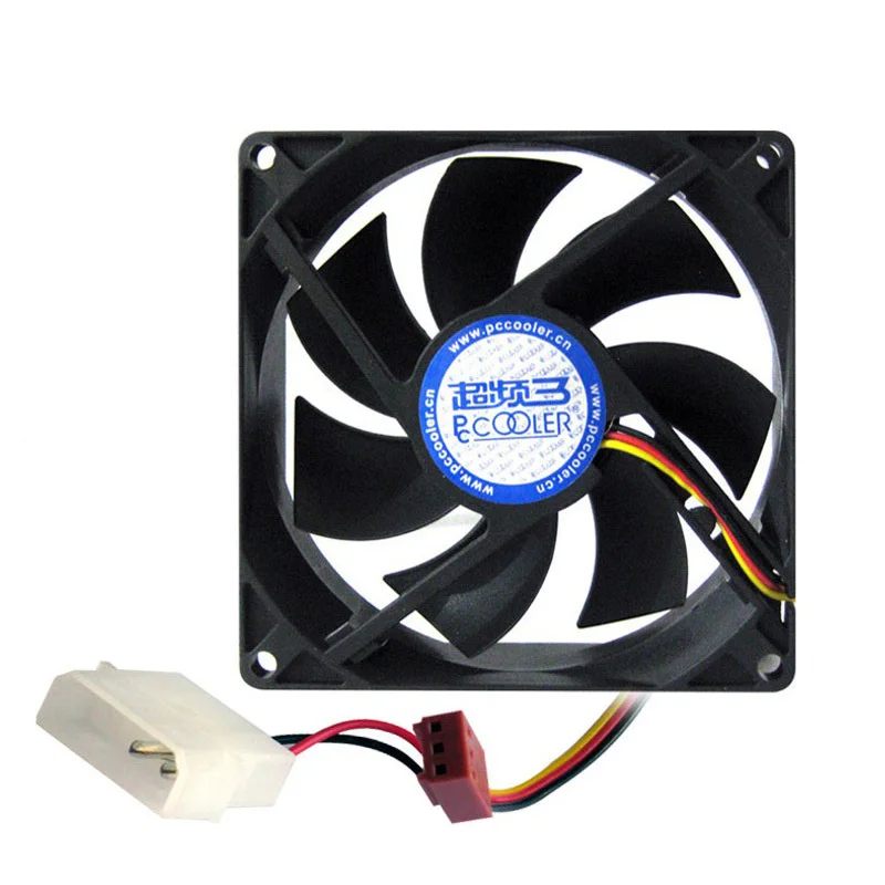 Pccooler 6 см 8 9 12 14 чехол для компьютера охлаждающий вентилятор тихий 3pin molex интерфейс