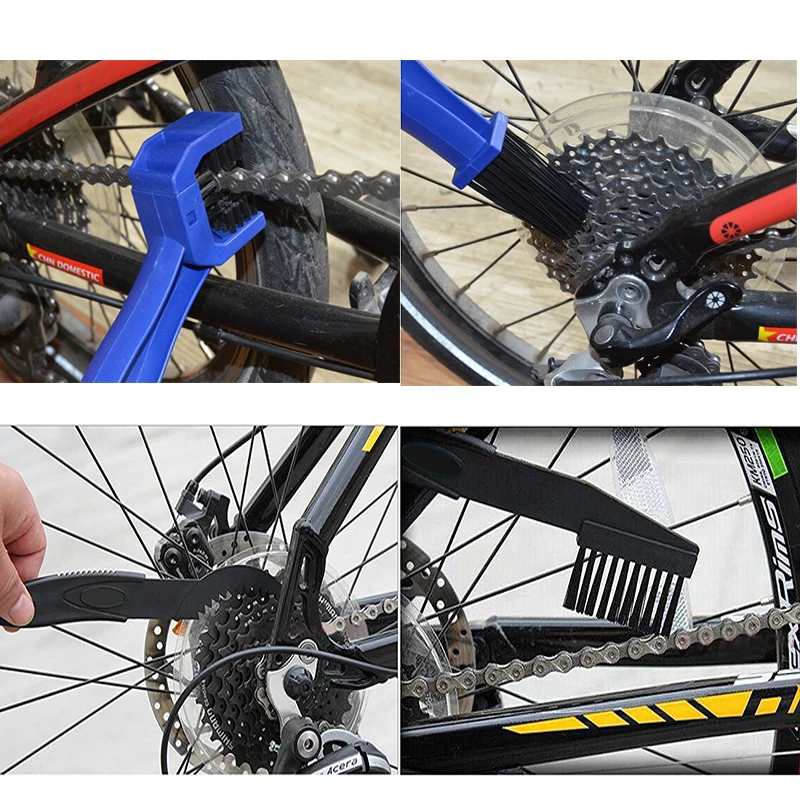 Excellent Bicycle Bike Scrubber Brush Scrubber Motorcycle  Washer Cycling Clean Chain Cleaner Gear Grunge Plastic Bisiklet Tools Kits Sale 5