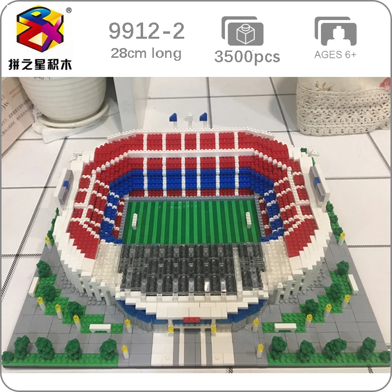 Конструктор BS Architecture 3D стадион Nou сборные блоки для футбольного клуба Барселоны