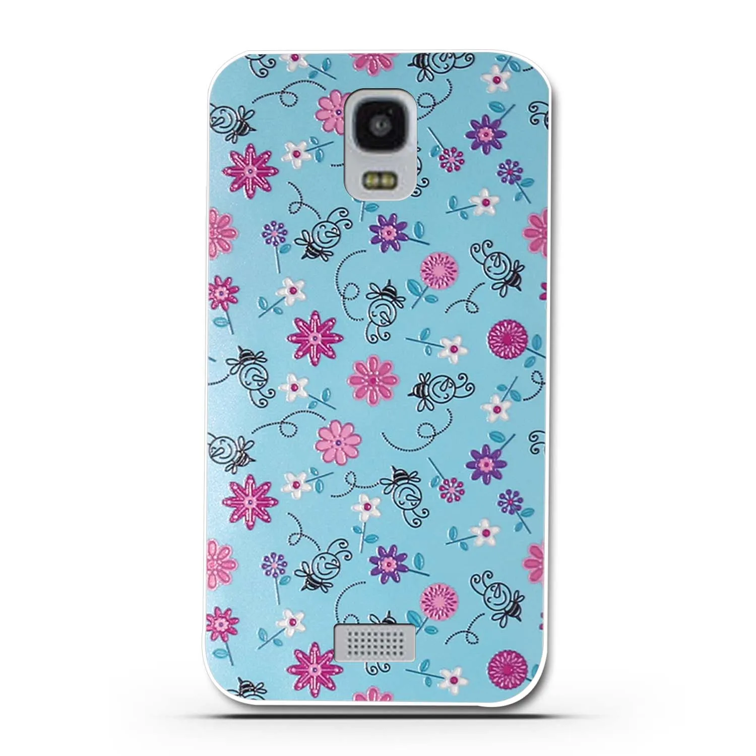 Для Huawei Y336 Y3C Чехол Ультра Тонкий Мягкий ТПУ силиконовый для чехол с цветочным