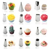 30 styles Cake Nozzle Stainless Steel Icing Piping Nozzles Cream Beak Pastry Puff Cream Injector Cake Decorating Tool Tulip Rose ► Photo 2/6