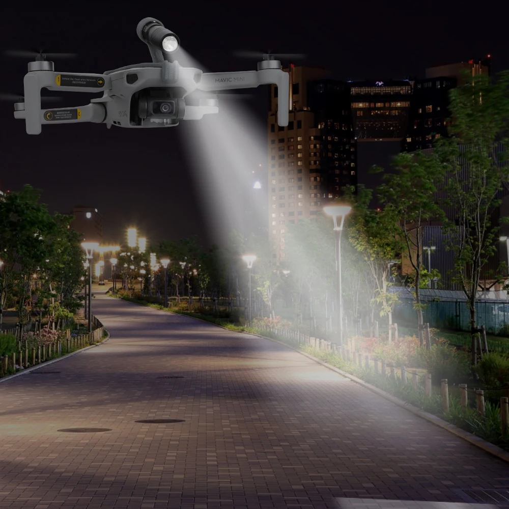 Buy For Mavic Mini Night Navigation Headlamp LED Lights Night Flight Searchlight DJI Mavic Mini Accessories Flashlight