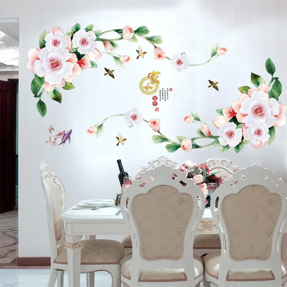 

Removable Vinyl Decal Art Mural EmbossWealth Home Living Room Decor Wall Sticker