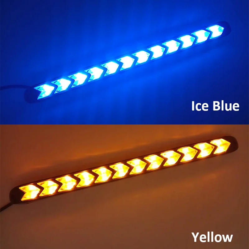 Автомобильный светодиодный Переключающийся светодиодный дневной свет фары глаза DRL лампа динамический последовательный тормоз сигнал поворота дневные ходовые огни Светодиодный 12 В - Цвет: Ice Blue to Yellow