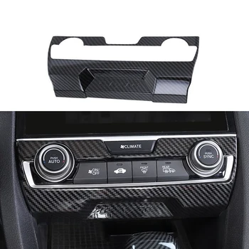 

Car Center Console Panel Trim ABS Carbon Fiber Style Interior Decoration Accessories for Honda Civic 2016-2019