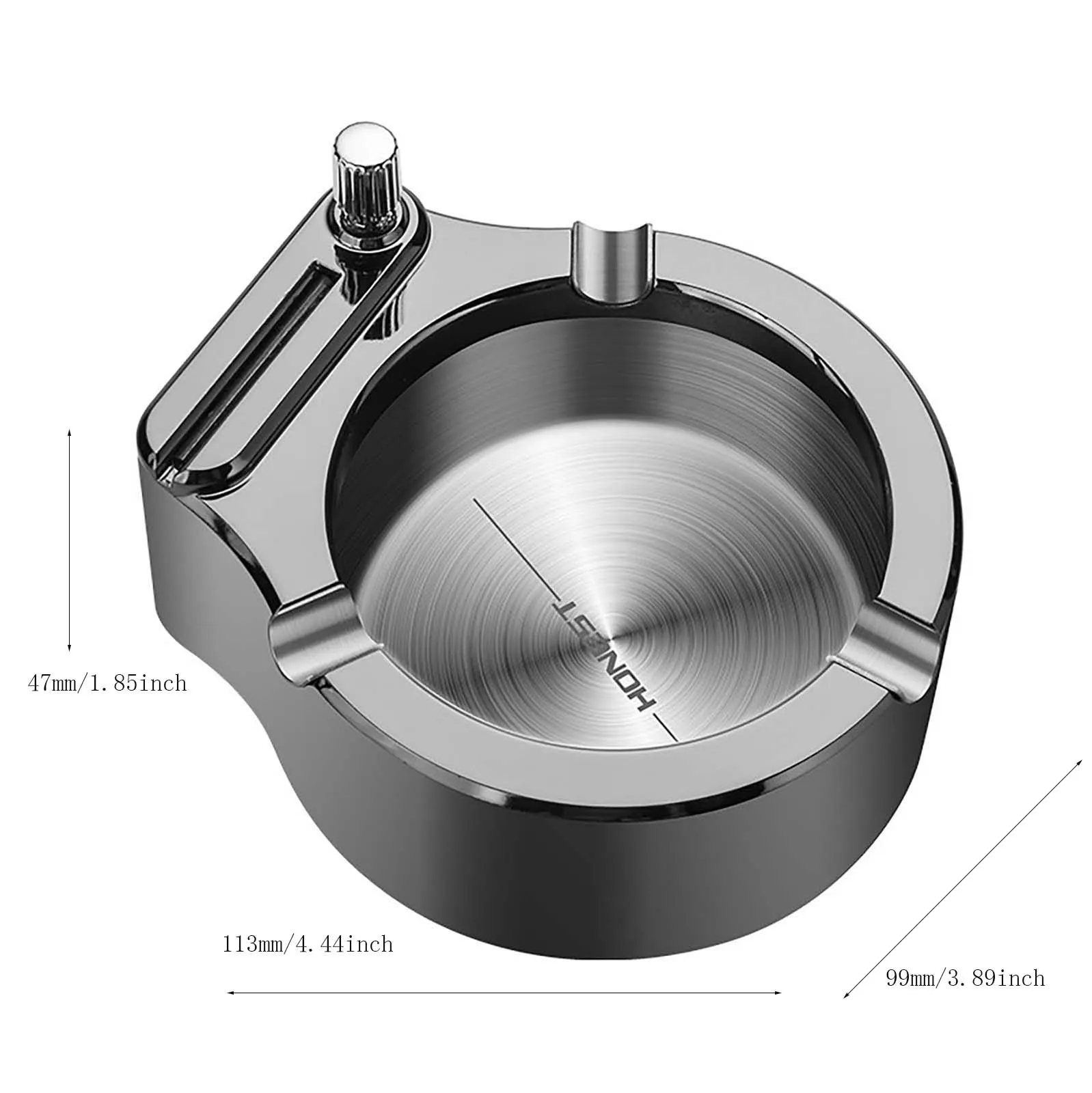 Lighter Ashtray Metal Oil Lighter Multifunctional Permanent Flint Lighter Desktop Home Office