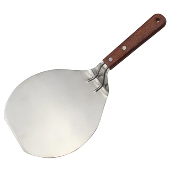 

Multifunctional Pizza Shovel Burger Shovel Cake Shovel Kitchen Tool Barbecue Tool Anti-Scalding Wooden Handle