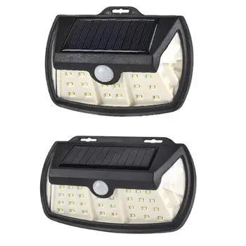 

3 Modes Trilaterally Lighting LED Solar Wall Lamp Waterproof Body Induction
