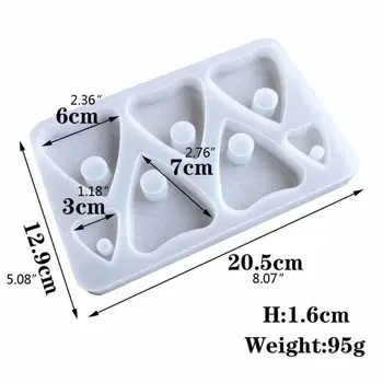 

Gothic Ouija Heart Pendant Resin Casting Molds Jewelry Making Tools Art Crafts B36D