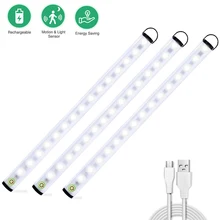 

Under Cabinet Light Touch Control 4 Lighting Modes LED Closet Night Light USB Rechargeable Wardrobe Cupboard Kitchen Wall lamp