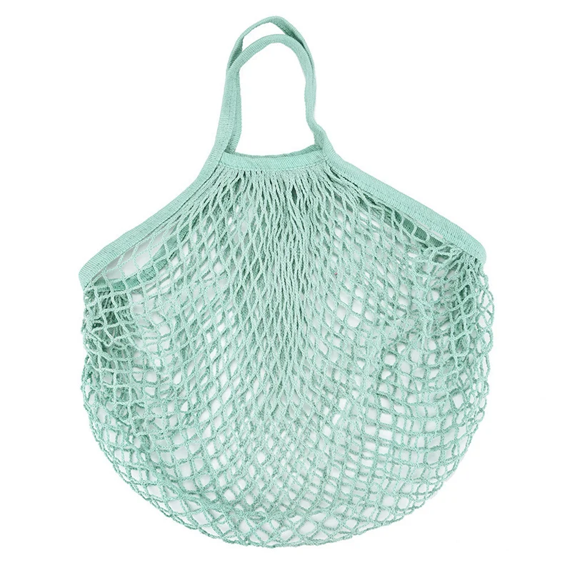 Shopping Net Bag 32x38x15cm Mesh Net Turtle Bag Rope Shopping Bag Reusable Fruit Storage Handbag Tote New 30D3 (2)