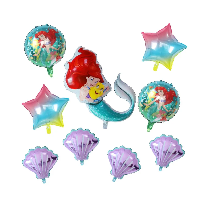 10/30 Pezzi Palloncini Principessa Sirena Ariel Principessa Ragazza Festa Di Compleanno Decorazioni Natalizie Fornure Per Baby Shower Giocattoli Globos - Foto 9