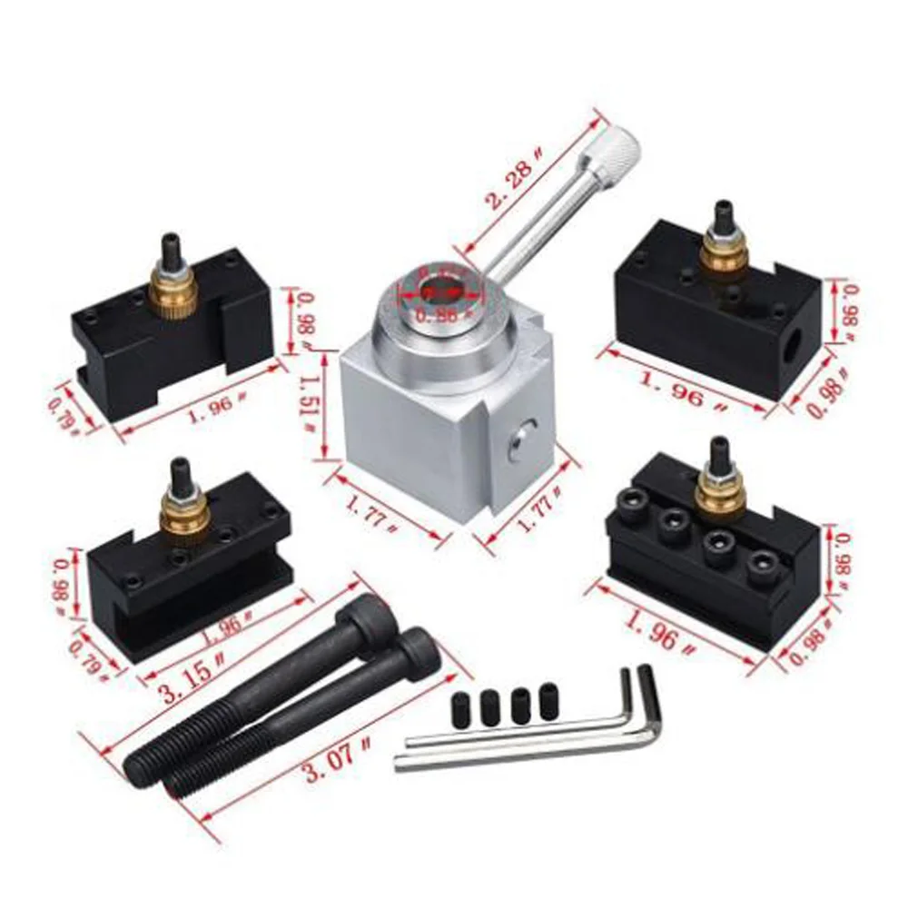 

13pcs/Set Cutter Holder Hex Keys Mini Quick Change Boring Tool Post Holder Kit For 7 X10 12 14" Practical Tools