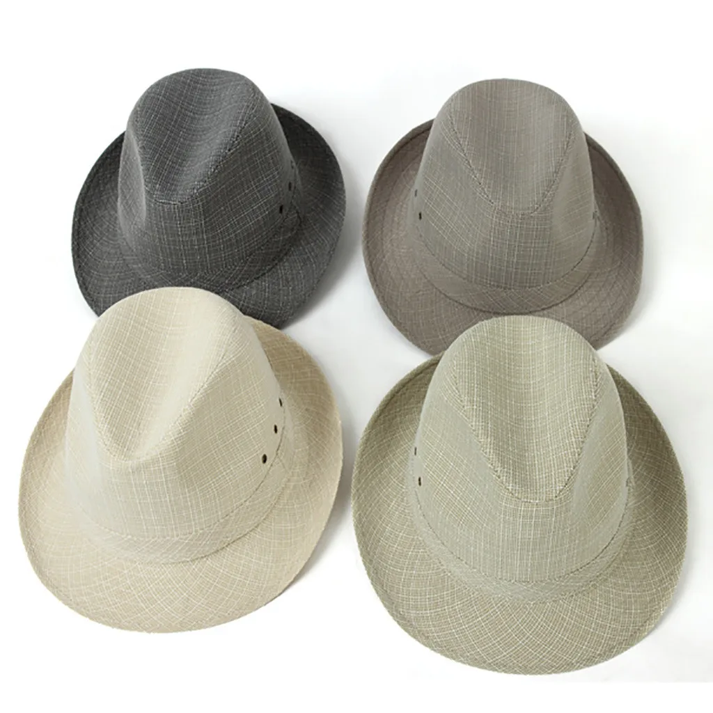 

Unisex Trilby Gangster Cap Beach Sun Straw Hat Band Sunhat Women Summer Hat Beach Summer Hats Women Panama Straw