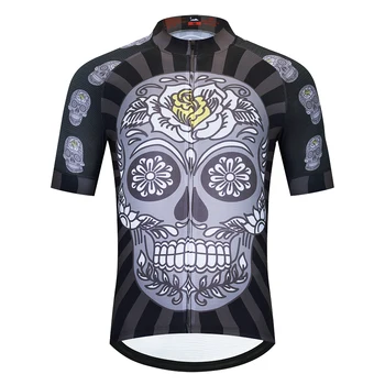 

SPEED RIDING COOL High quality short sleeve cycling jersey 2020 downhill mtb jersey BMX DH bike sport pro grey black skull coat