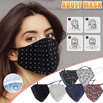 

Adult Fashion Cloth Face Shield Windproof Breathable Face Mask Face Shield Reusable Mouth Mask Washable mondmaskers