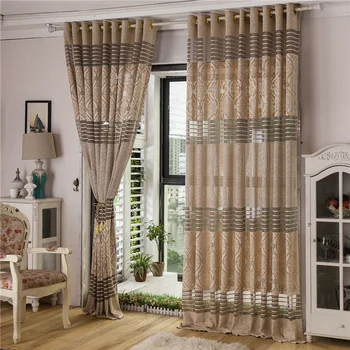 

Simple and Comfortable Breathable Chinese Classical Jacquard Curtains for Living Room Dining Room Bedroom Dirty-proof Curtains