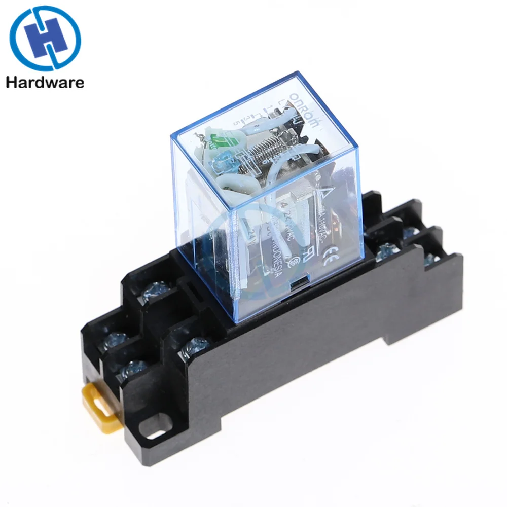 1 шт. электронное электромагнитное реле LY2NJ HH62P 10 А 8pin DPDT 12 В 24 110 220 с основанием