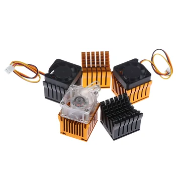 

DIY Aluminium Northbridge Heatsink Cooler Motherboard Radiator w/4cm Fan For PC