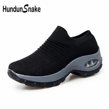 

Over Size Air Cushion Platform Sneakers Women Sport Shoes Sock Sneakers Womens Running Shoes Women's Sports Shoes 2020 Gym E-394