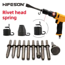 

HIFESON Pneumatic Rivet Gun Solid\Semi-tubular Rivet Head 8 or10 Coil Spring/Pointed Spring Rivet Gun Spring Combination Set