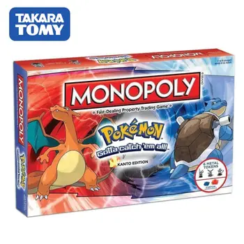 

Tomy Pokemon Monopoly Pokemon All English Board Game Board card Game Family gathering Party toys Children's play CARDS