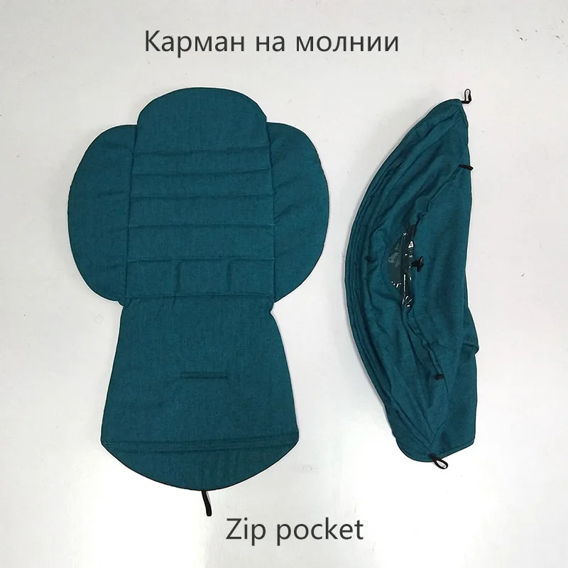175 градусов коврик для детской коляски+ солнцезащитный чехол для Babyzen yoyo Yoya коляска для новорожденного аксессуары солнцезащитный Навес Подушка подкладка сиденья - Цвет: Linen Lake Blue