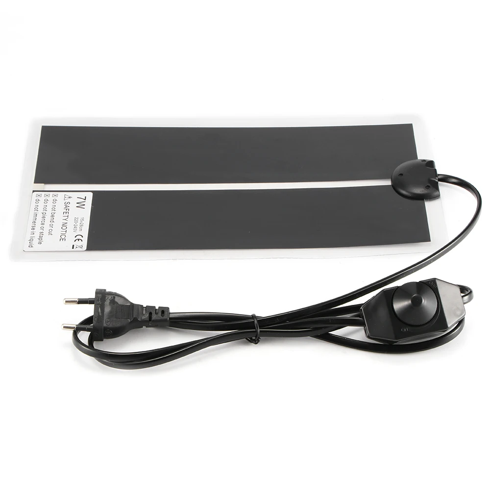 Alfombrilla de calor para terrario y Reptiles de 5-45W, almohadilla calefactora para mascotas, regulador ajustable de temperatura, suministros para Reptiles