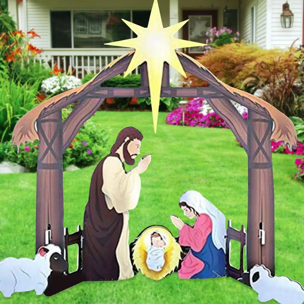 Outdoor Nativity Scene, Weatherresistant Decor Nativity Sets For