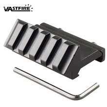 Тактический охотничий 4 слота с одной стороны 45 градусов угол профиля смещение 20 мм рейка для Вивера Пикатинни Quad Rail лазерный прицел Caza