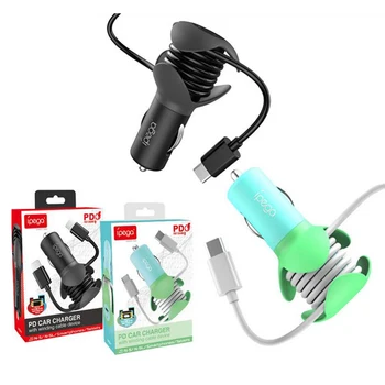 

PG-SW057 Car Charger For Switch Game Console 12 v Fast Charging Stand With Type-C For N-Switch Host Fast Car Charger