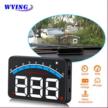 WYING-Sistema Electrónico de alarma de temperatura de agua para coche, medidor de RPM, M6, pantalla frontal, OBD2