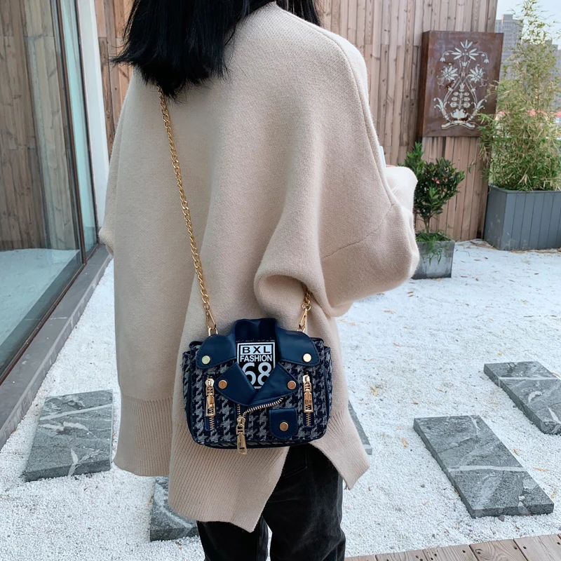 Новинка, Женская хлопковая льняная кожаная сумка через плечо в Корейском стиле, дизайнерская сумка с заклепками, роскошная маленькая квадратная сумка на цепочке