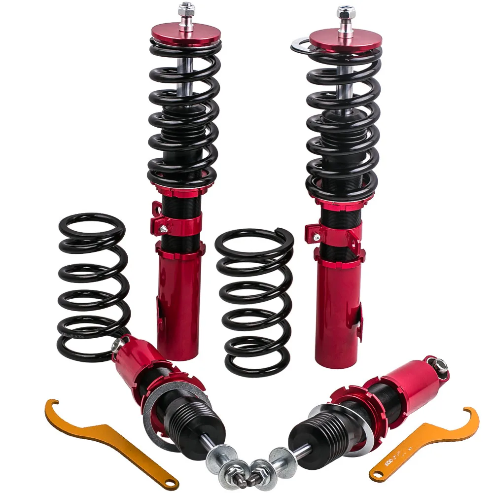 

Coilovers For Toyota Celica 00-06 Coil Over Shock Front & Rear Adj Height Red 00 01 02 03 04 05 06 Adj. Height Shock absober