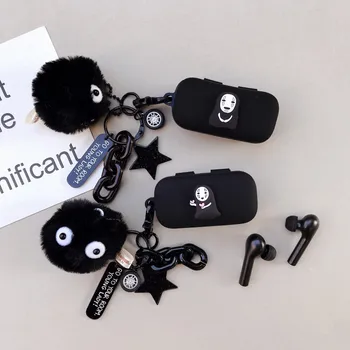 

Cute Cartoon Silicone Case for QCY- T5 T5S Wireless Bluetooth Earphone Protect Cover with Keyring Doll Decor for QCY T5 Bag