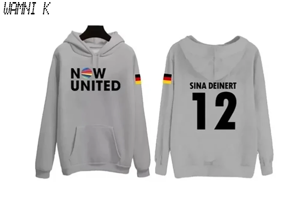 WAMNI 2020 толстовка с надписью Now United свитшоты для мужчин и женщин немецким флагом Sina