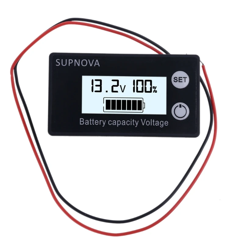Waterproof Battery Capacity Indicator DC 12V 24V 48V 72V Lead Acid Lithium LiFePO4 Car Motorcycle Voltmeter Panel Gauge | Инструменты