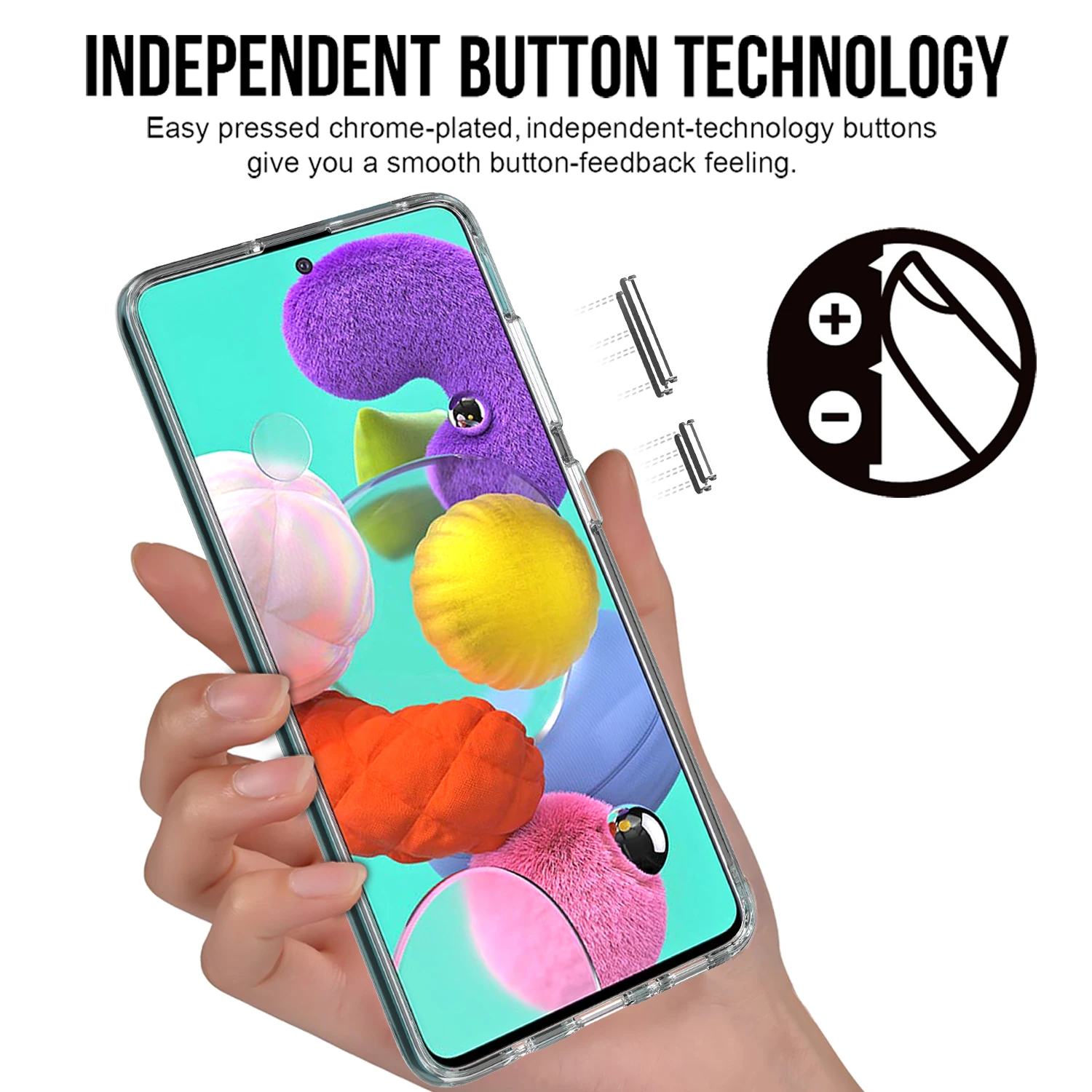 Прозрачный Гибридный чехол для телефона TOIKO Chiron из ТПУ и поликарбоната Samsung Galaxy A10