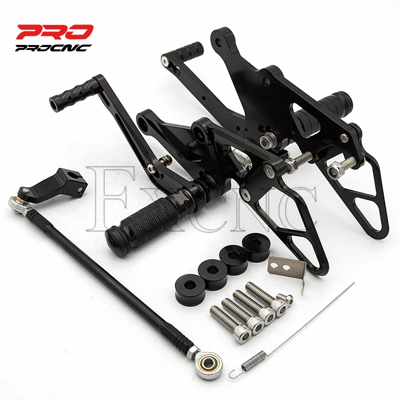 Pedana Poggiapiedi Pedana Moto Per Yamaha Mt-07 Fz07 2013-2020 Pedana Posteriore Regolabile In Alluminio Pedana Poggiapiedi