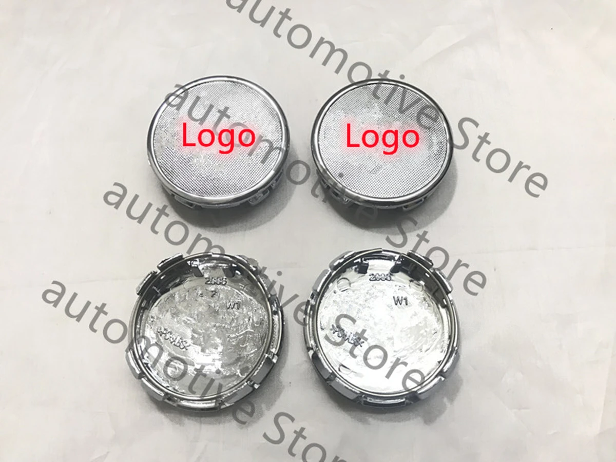40Pcs 57mm CHROME CENTER WHEEL LOGO HUB RIM CAPS Fit forTOYOTA PRIUS COROLLA YARISWheel Center