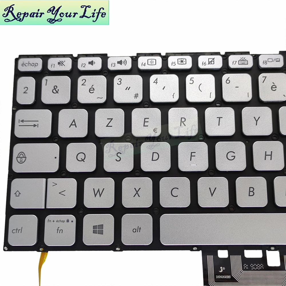 Teclado Retroiluminado para Asus Reino Unido Árabe Azerty Francês Asus X409 A409 D409 X409fa X409ua X409fl X409ua fr ar 262xfr00 - Imagem 2