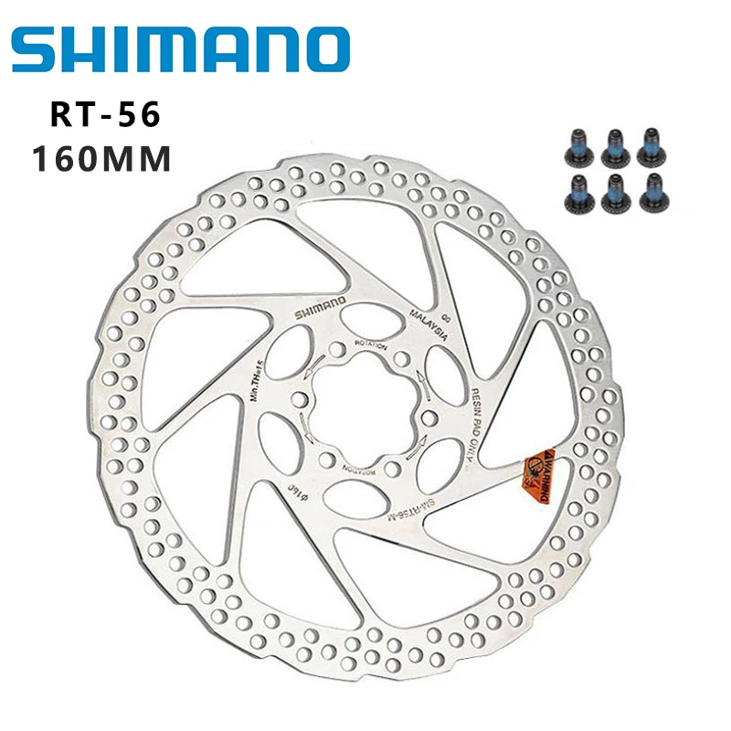 Эффективный охлаждающий тормозной диск SHIMANO SM - RT56 160 мм 180 велосипедный с шестью