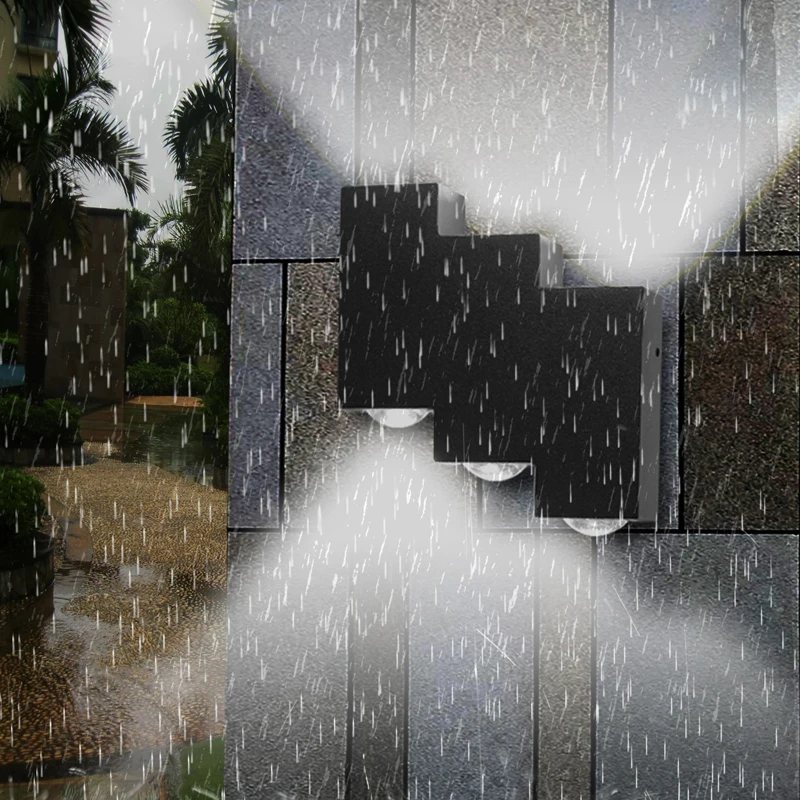 

LED stairs Wall Lamp 6W Black/White 110V 220V 230V IP65 Street Light For bathroom Living room aisle Porch Street Lighting