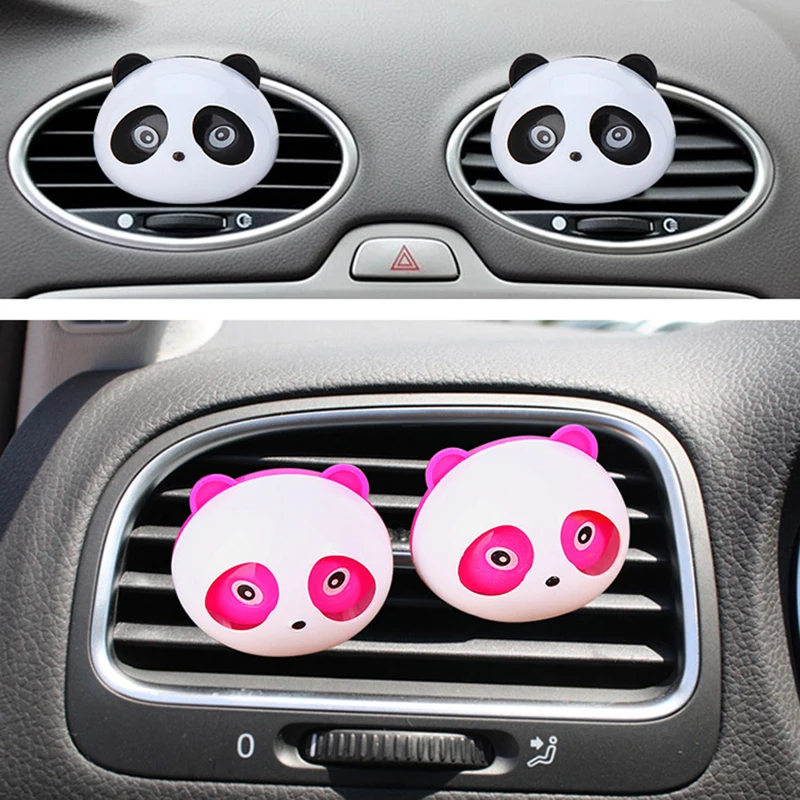 Plastic Detailing Accessories Panda Decor Decoration Car Perfume for Carperfume