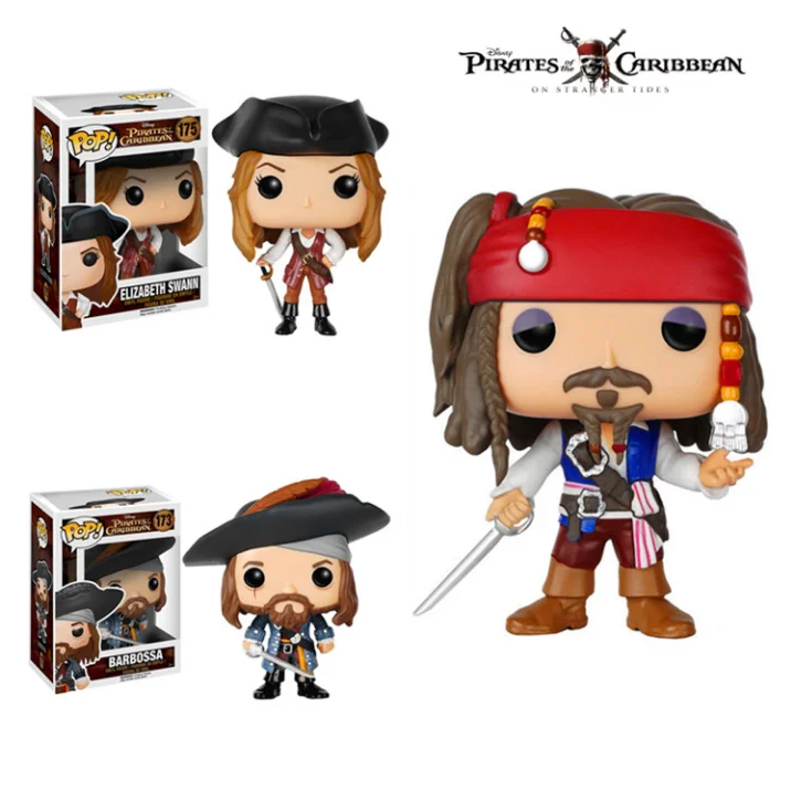 

FUNKO POP Pirates of the Caribbean Original Toys JACK SPARROW CAPAIN SALAZAR Vinyl Model Collection Toys Action Figure Boy Toys
