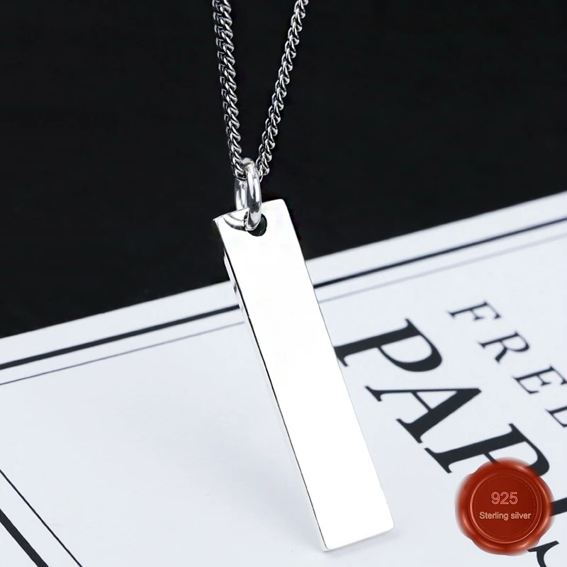 

925 sterling silver necklace net red temperament trend chain tag birthday gift Valentine's Day to send girlfriend 2019 new hot