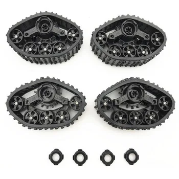 

4pcs Upgrade DIY Pars Easy Use Rubber Accessories Parts Track Wheel RC Car Durable Snow Tire Military Truck For WPL 1/16