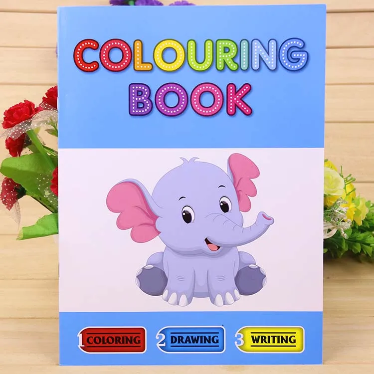 Английская детская раскраска книга для рисования детский сад 2-3-6 лет игрушки для рисования подарок